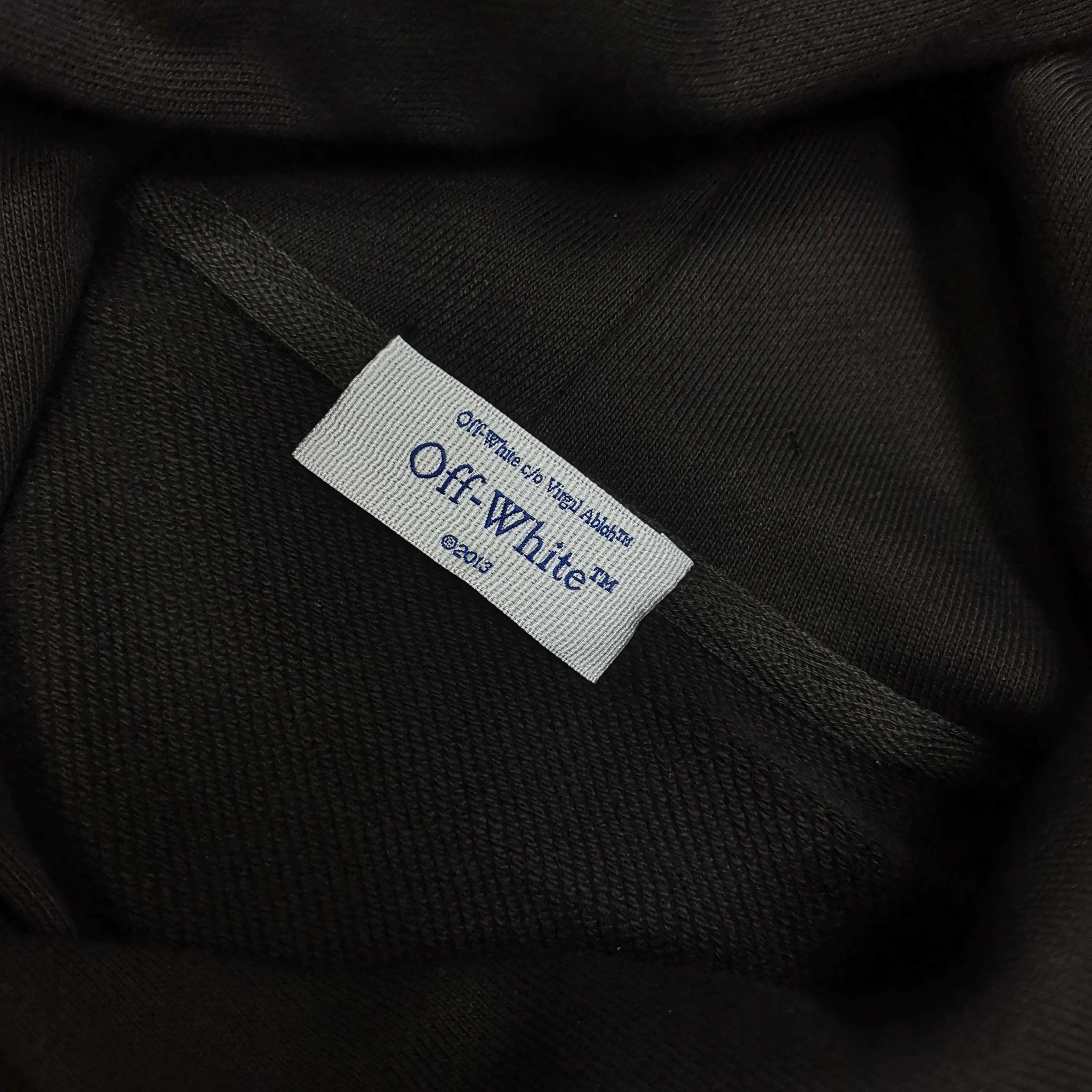 off white 25ss new cordon loose hooded sweatshirt Color: washed black Size: S M L XL P410
